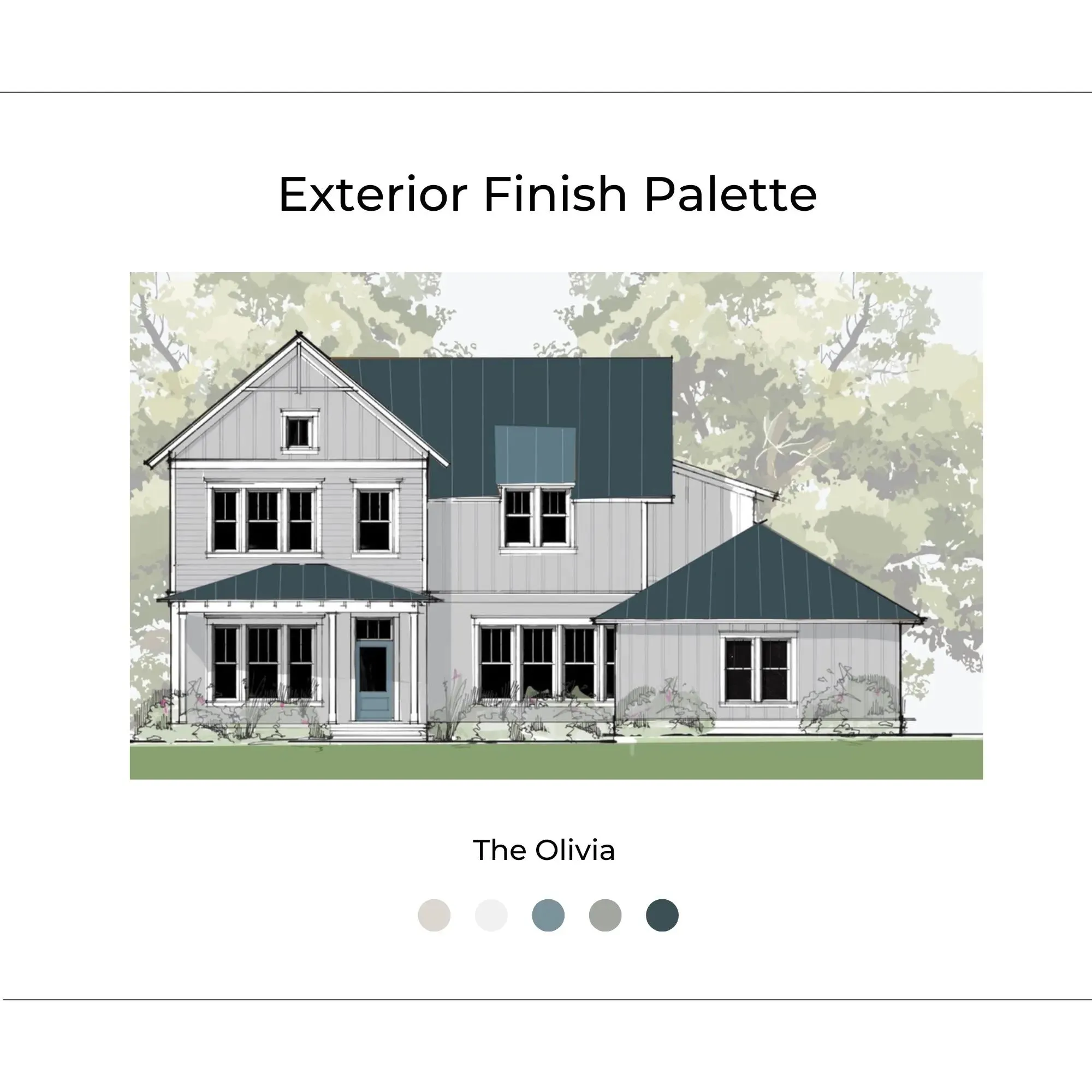 The Olivia Exterior Finish Palette