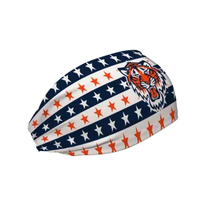 Tigers Cooling Headband: Stars in Stripes Cap Logo