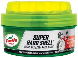 Turtle Wax SUPER HARD SHELL T222 Car Wax, 14 oz, Paste, Typical Solvent :EA: QUANTITY: 1