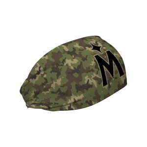 Twins Cooling Headband: Green Camo Cap Logo