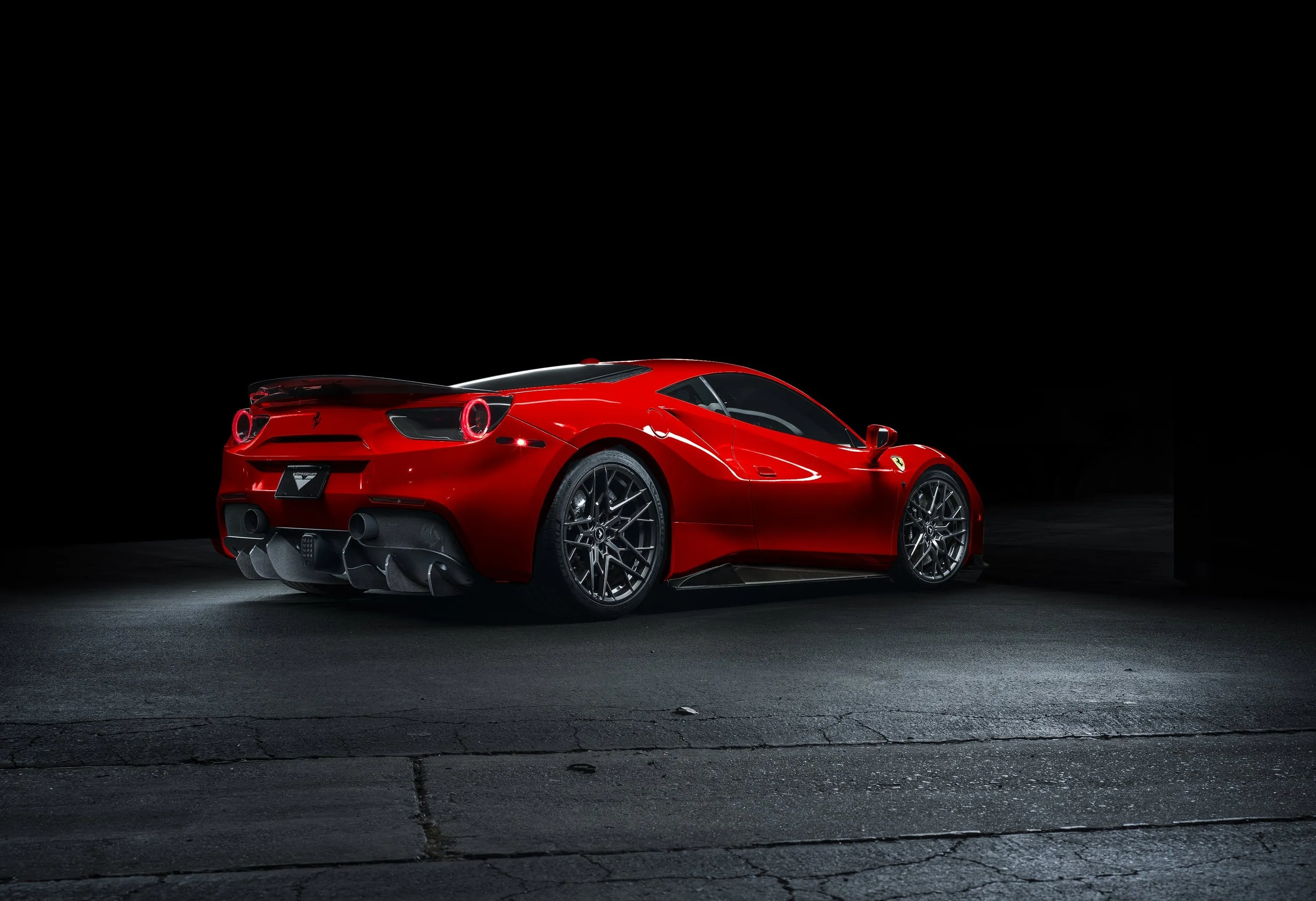 Vorsteiner Ferrari 488 GTB Diavolo Rear Diffuser Fins (Set of 6)