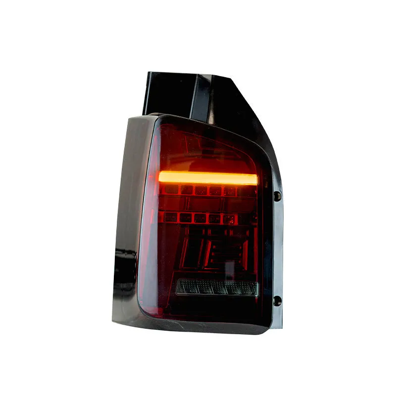 VW T5.1 (2010-15) – Rear Lights – Sequential Indicator – LED – Red Smoke (T6.1 Style)