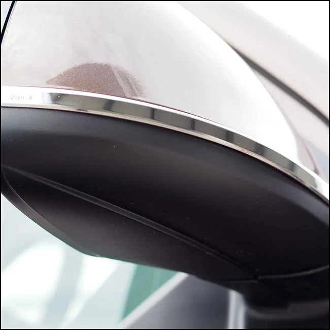 VW T5.1, T6 campervan Wing Mirror Trims Stainless, Latest accessories