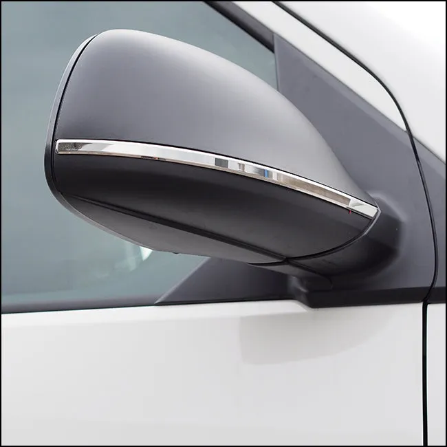 VW T5.1, T6 campervan Wing Mirror Trims Stainless, Latest accessories